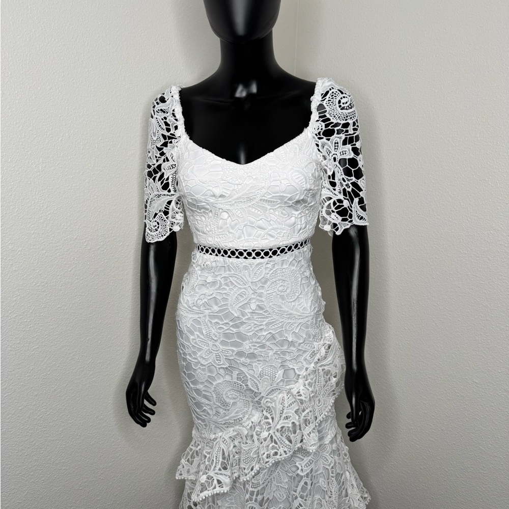 Lulu's White Lace Wedding Dress